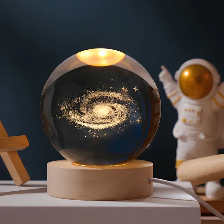 BowLift | LED Night Light with 3D Crystal Sphere