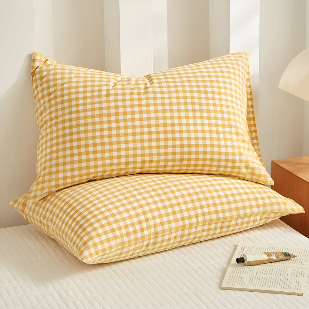 BowLift | Soft Plaid Checkered Pillowcases