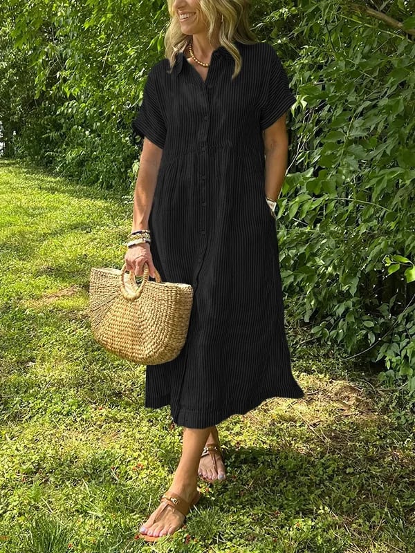 CELINE – RELAXED BUTTON-DOWN SHIRT DRESS