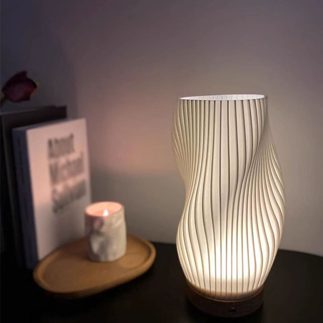 BowLift | Wavecrest Lamp – Sleek USB-Powered Dimmable Table Lamp