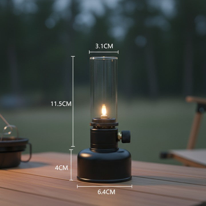 BowLift | Mini Gas Flame Torch Table Lamp