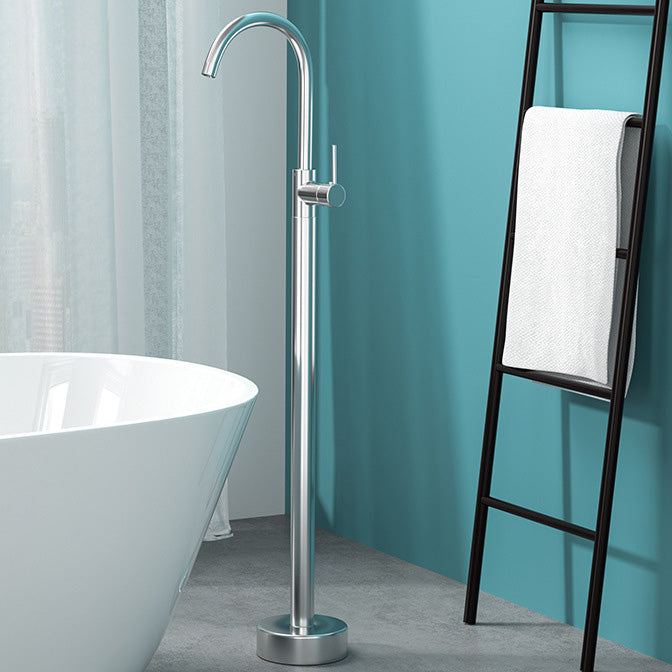 Azura | Modern Freestanding Bathtub Faucet Copper Floor Mounted Freestanding Bathtub Faucet