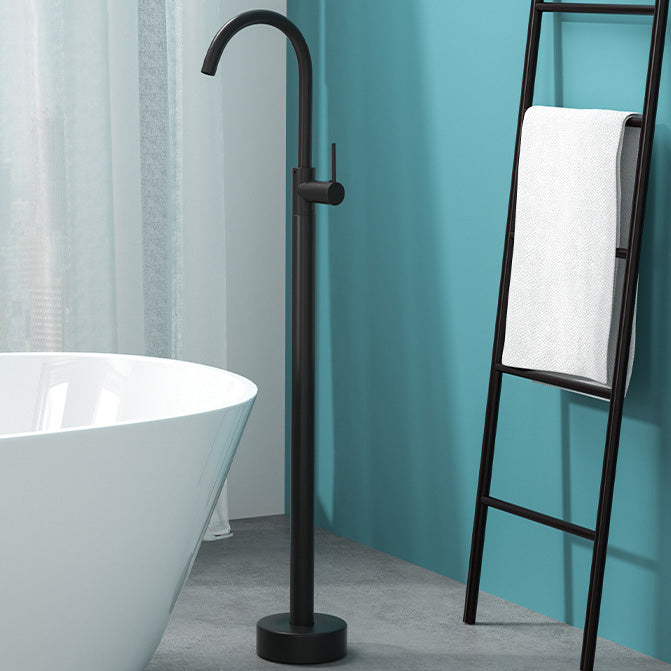 Azura | Modern Freestanding Bathtub Faucet Copper Floor Mounted Freestanding Bathtub Faucet