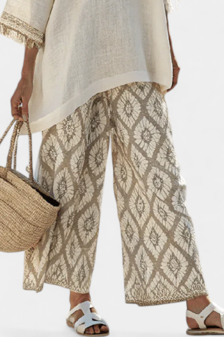 Alverra | Sophisticated Top & Casual Pants Set