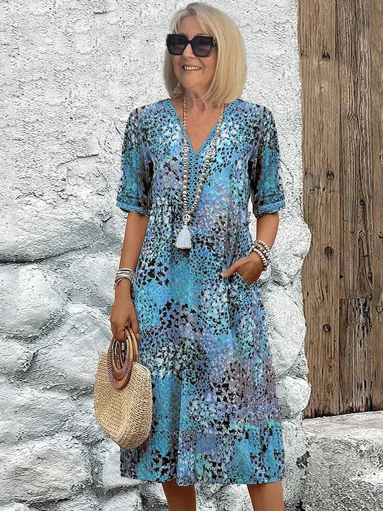 SUSAN – CAREFREE BOHO MIDI DRESS