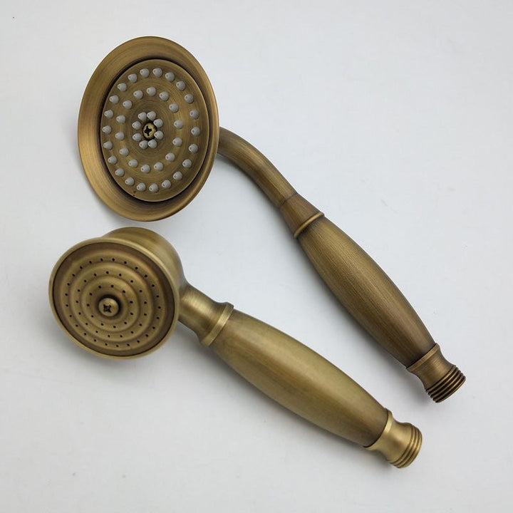 Azura | Traditional Handheld Shower Head with Hose Polished Brass Wall Mounted Shower Head