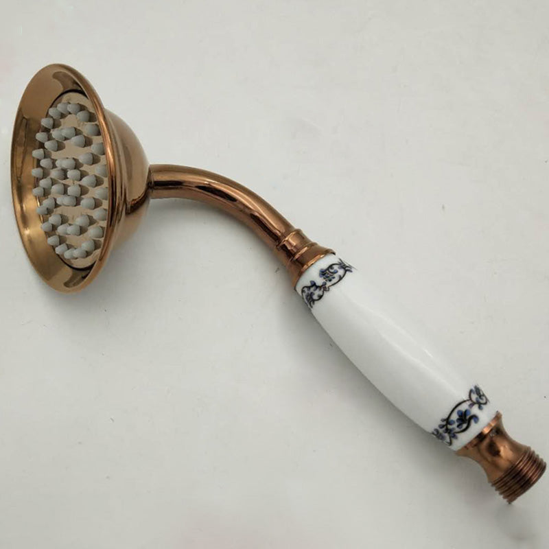 Azura | Traditional Handheld Shower Head with Hose Polished Brass Wall Mounted Shower Head