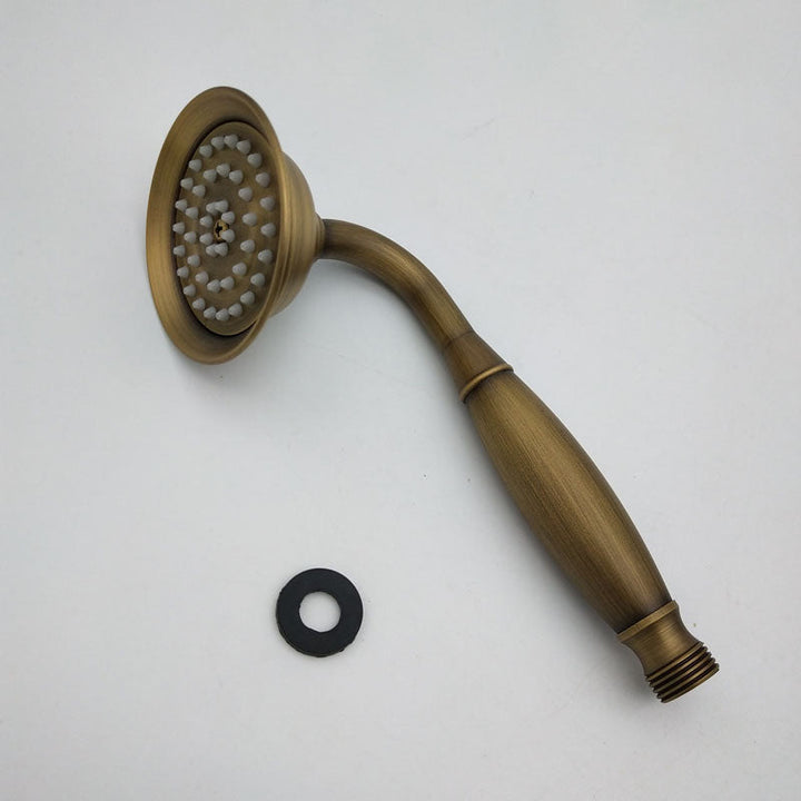 Azura | Traditional Handheld Shower Head with Hose Polished Brass Wall Mounted Shower Head