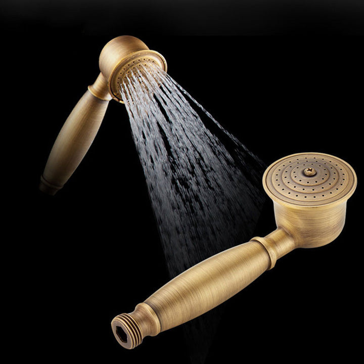 Azura | Traditional Handheld Shower Head with Hose Polished Brass Wall Mounted Shower Head