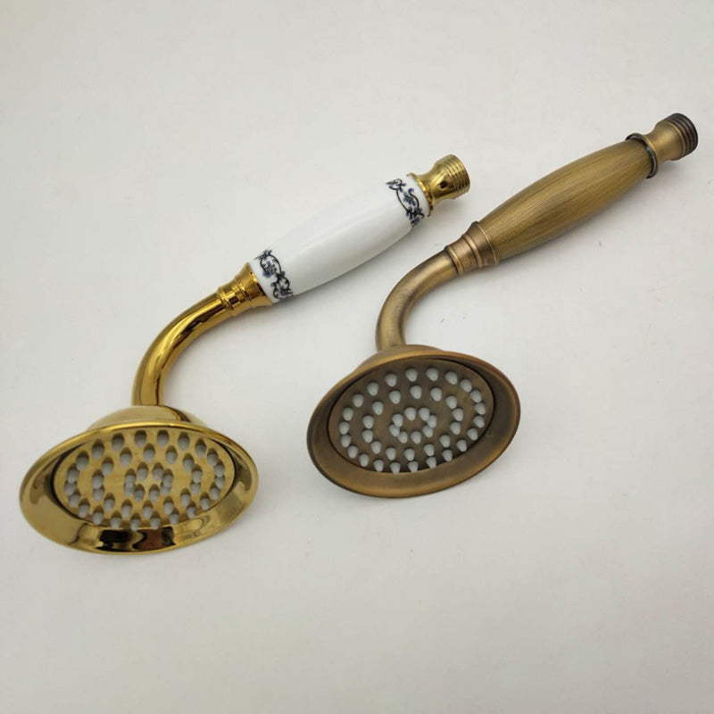 Azura | Traditional Handheld Shower Head with Hose Polished Brass Wall Mounted Shower Head