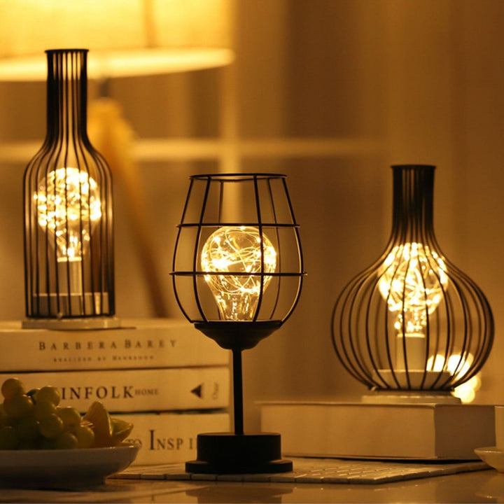 BowLift | Modern Black Table Lamp with Fabric Shade 45cm