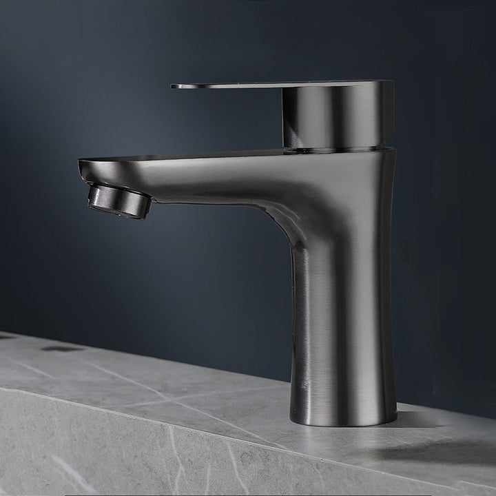 Azura | Modern Basin Tap Monochrome Center Mount Low Arc Faucet for Bathroom