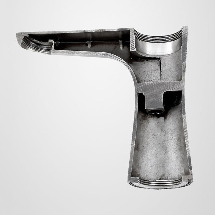 Azura | Modern Basin Tap Monochrome Center Mount Low Arc Faucet for Bathroom