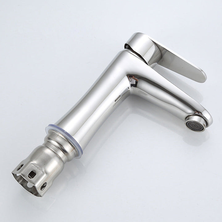 Azura | Modern Basin Tap Monochrome Center Mount Low Arc Faucet for Bathroom
