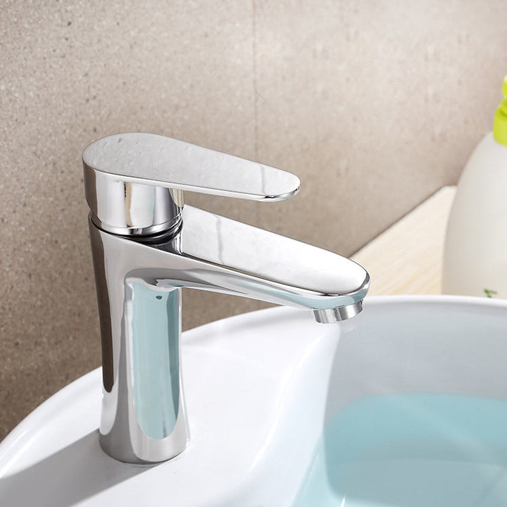 Azura | Modern Basin Tap Monochrome Center Mount Low Arc Faucet for Bathroom