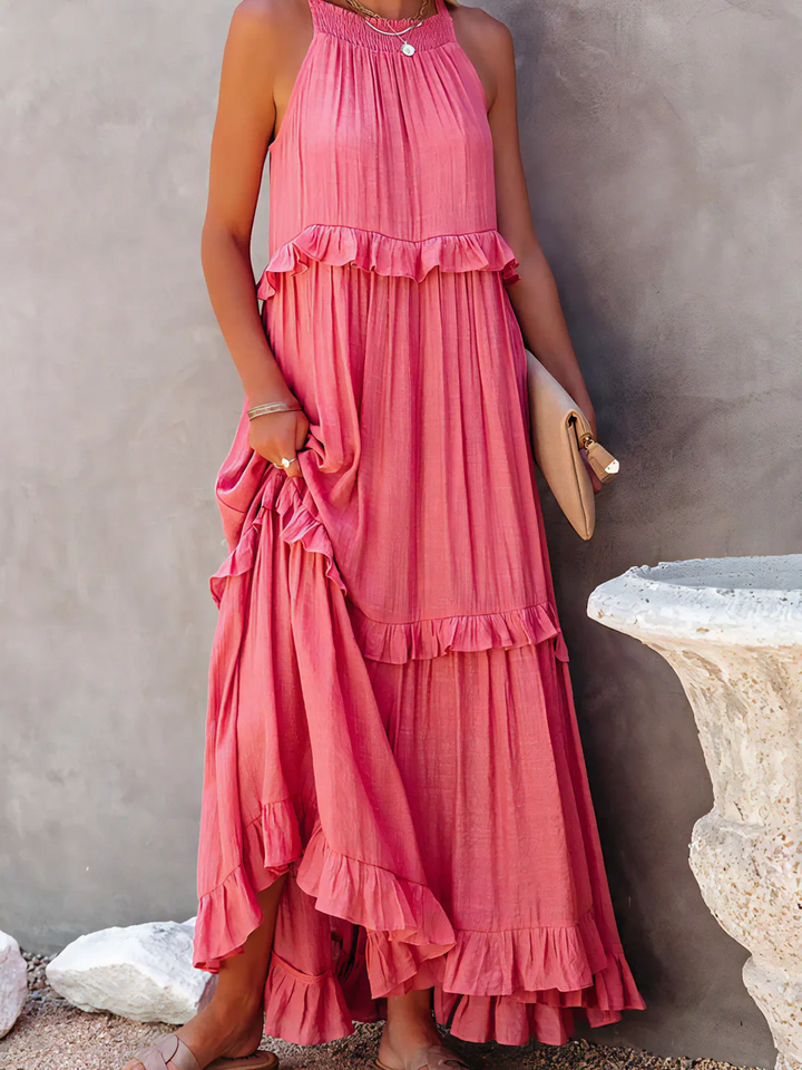 Mabel - Ruffle Breeze Maxi Dress