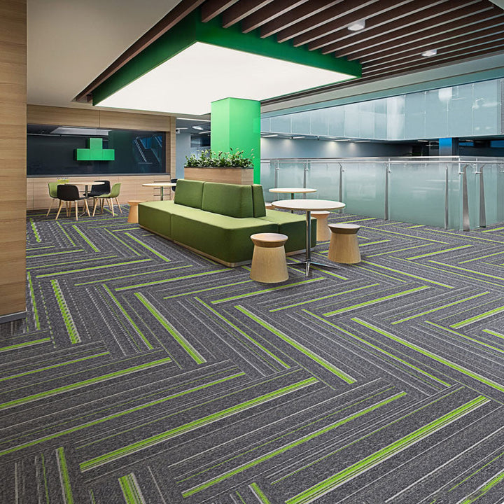 BowLift | Dark Color Level Loop Carpet Tile Non-Slip Self-Adhesive Indoor Office Carpet Tiles