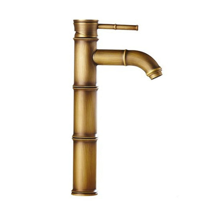 Azura | Farmhouse Brass Bathroom Faucet With Lever Handle Single Hole Sink Faucet