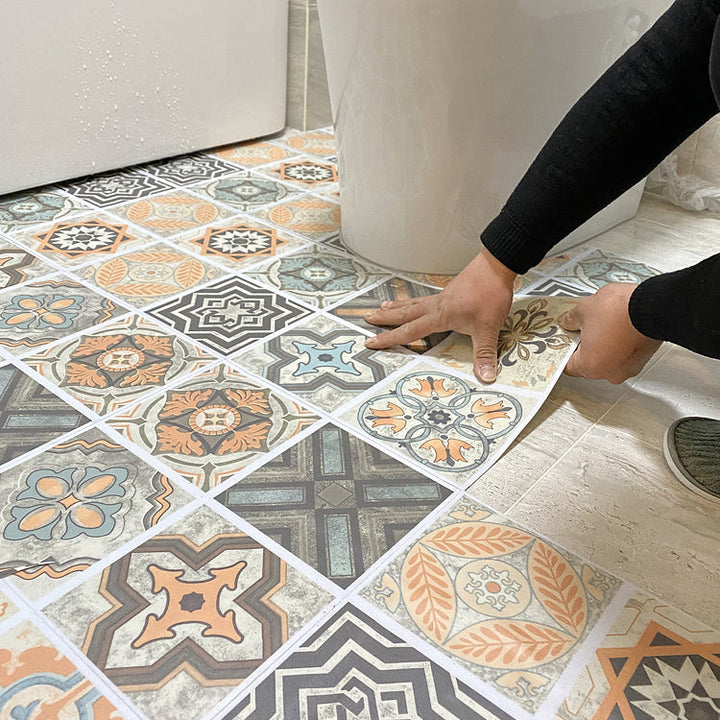 Azura | Multi-Tonal Style Vinyl Plank Peel and Stick Porcelain Tile Look Vinyl Plank Flooring
