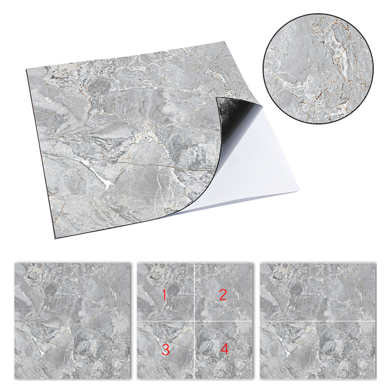 Azura | Multi-Tonal Style Vinyl Plank Peel and Stick Porcelain Tile Look Vinyl Plank Flooring