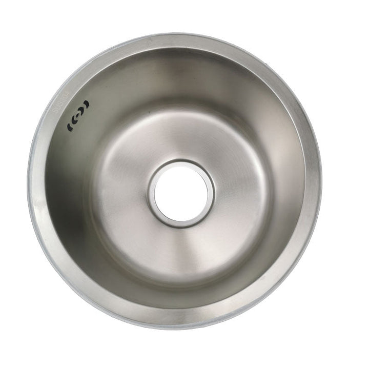 Azura | Round Stainless Steel Sink Built-in Sink with Basket Strainer