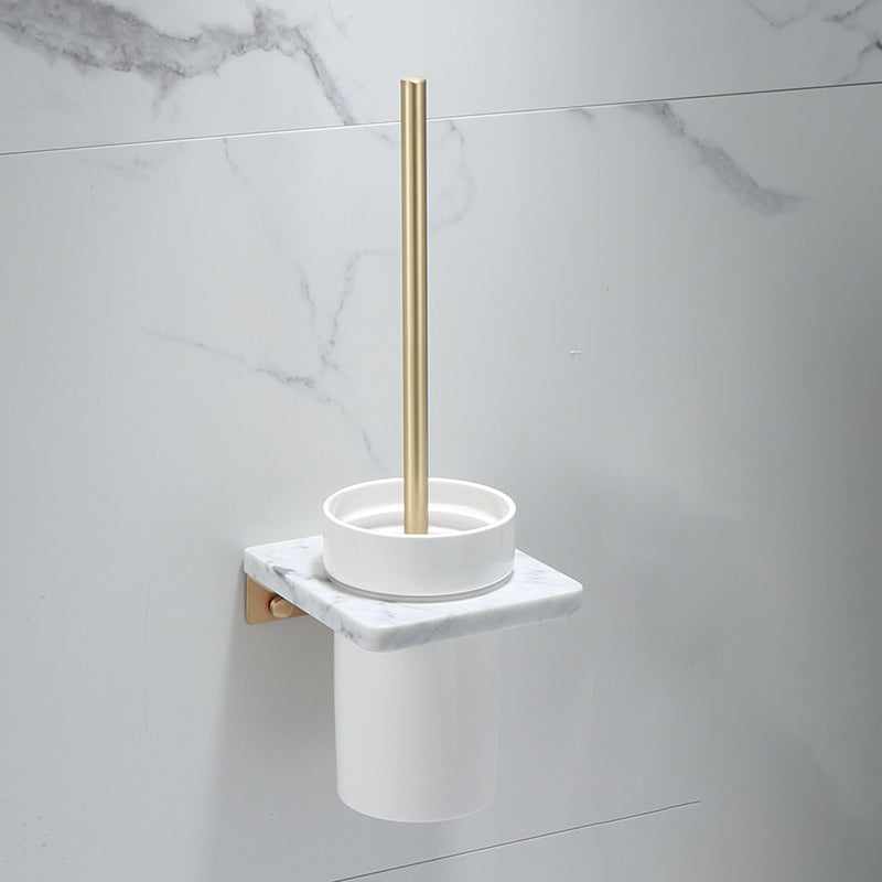 Azura | Polished Brass Bathroom Accessory Set Marble Bathroom Hardware