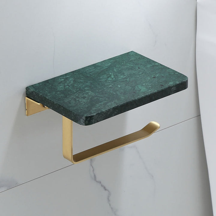 Azura | Polished Brass Bathroom Accessory Set Marble Bathroom Hardware
