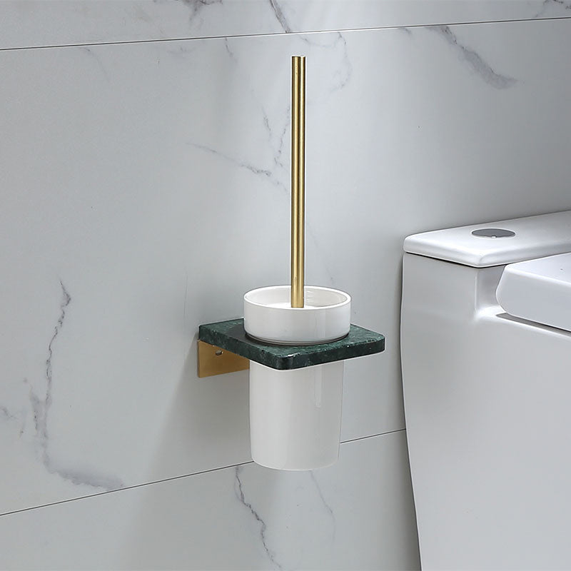 Azura | Polished Brass Bathroom Accessory Set Marble Bathroom Hardware