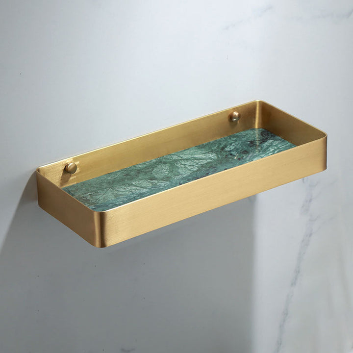 Azura | Polished Brass Bathroom Accessory Set Marble Bathroom Hardware