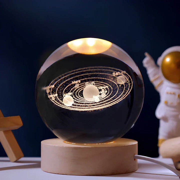 BowLift | LED Night Light with 3D Crystal Sphere