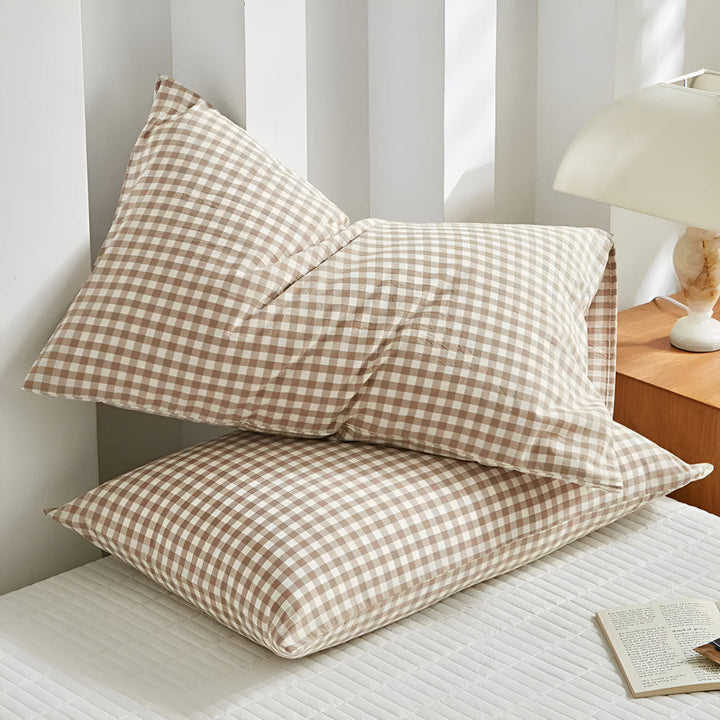 BowLift | Soft Plaid Checkered Pillowcases