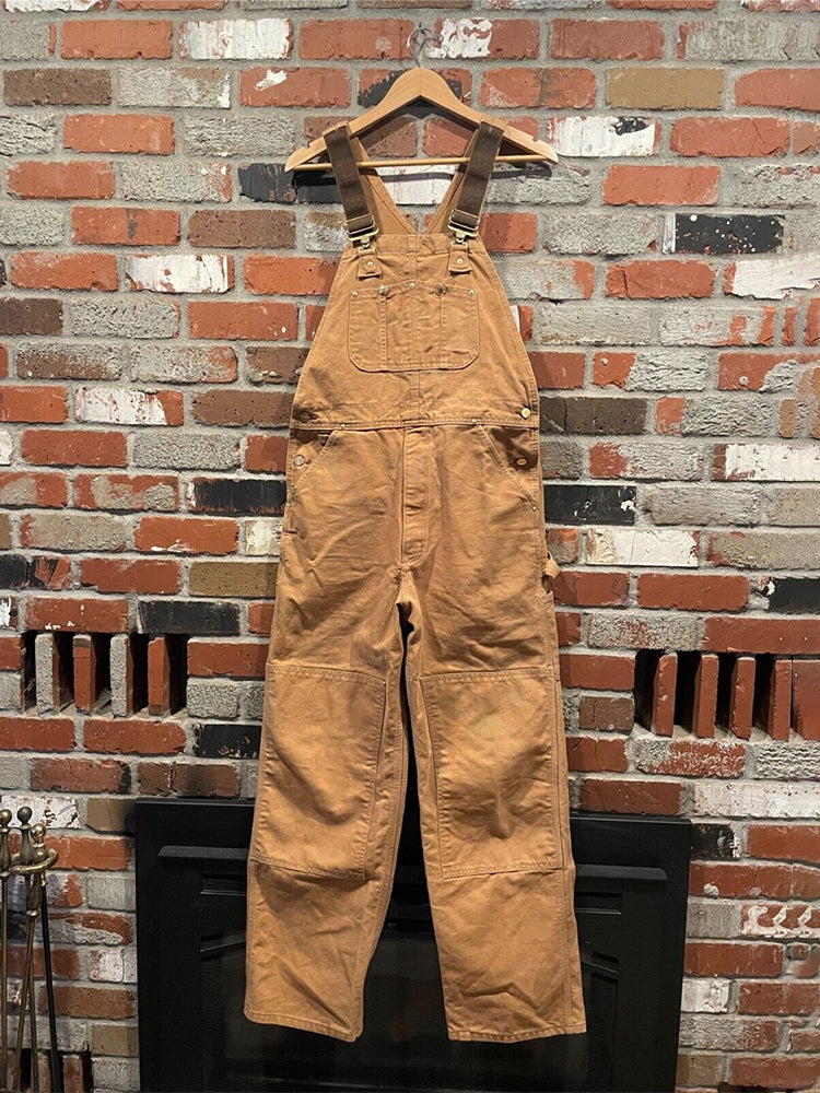 Men's Canvas Dungarees with Relaxed Fit