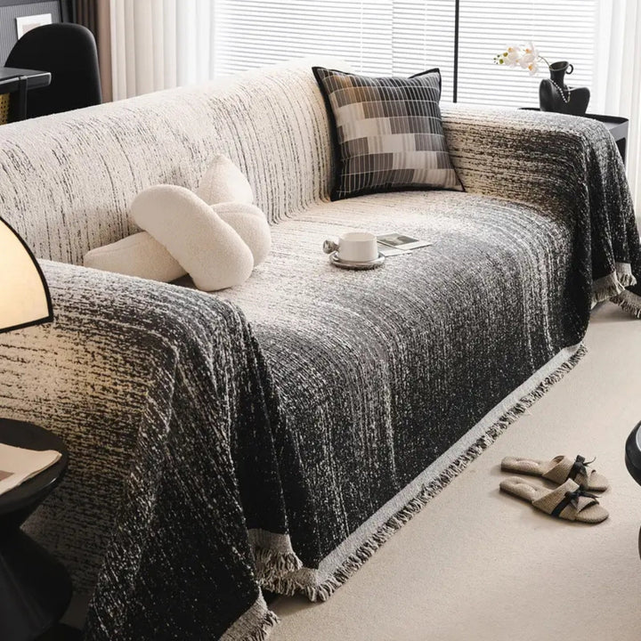 BowLift | Neutral Tone Chenille Sofa Cover