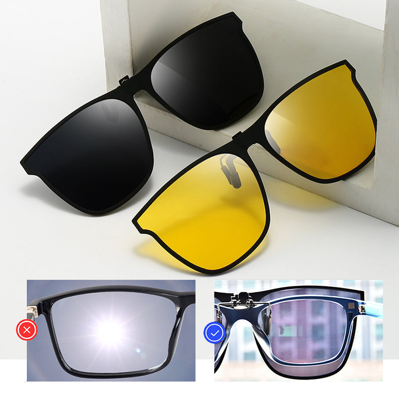 Azura | New polarized clip-on folding sunglasses