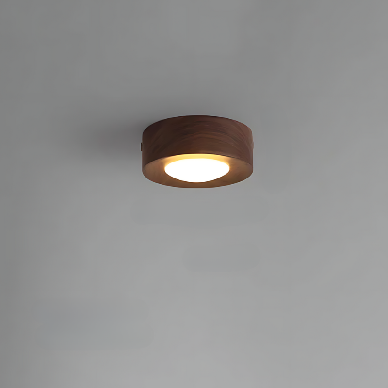 Azura | | Walnut ceiling lamp with LED spotlight