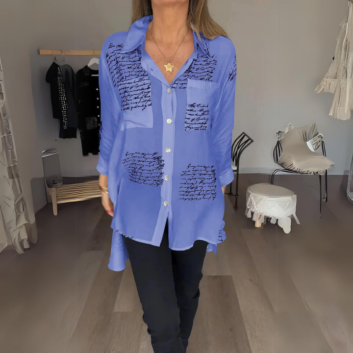 Skylar – Handwritten Button-Up Shirt