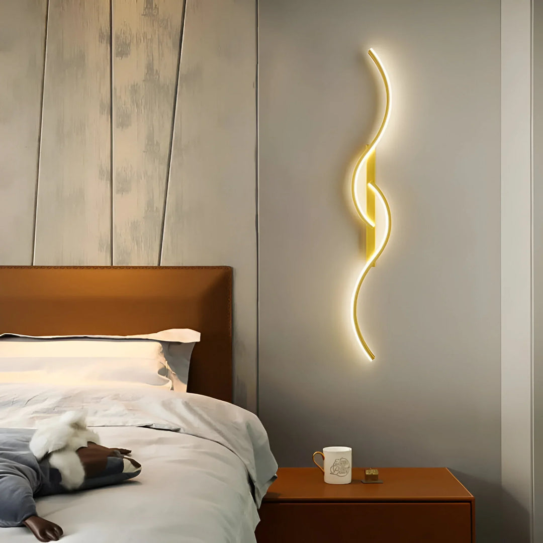 Modern Curved Wall Light for Indoor Ambient Illumination