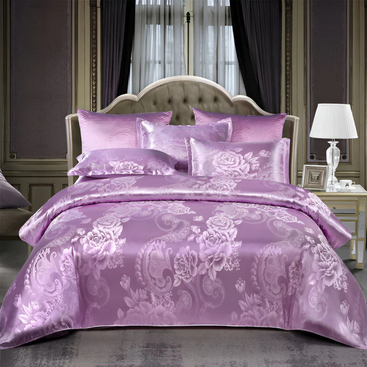 BowLift | Luxury Satin Duvet Cover with Pillowcases – Silky Soft & Breathable Bedding