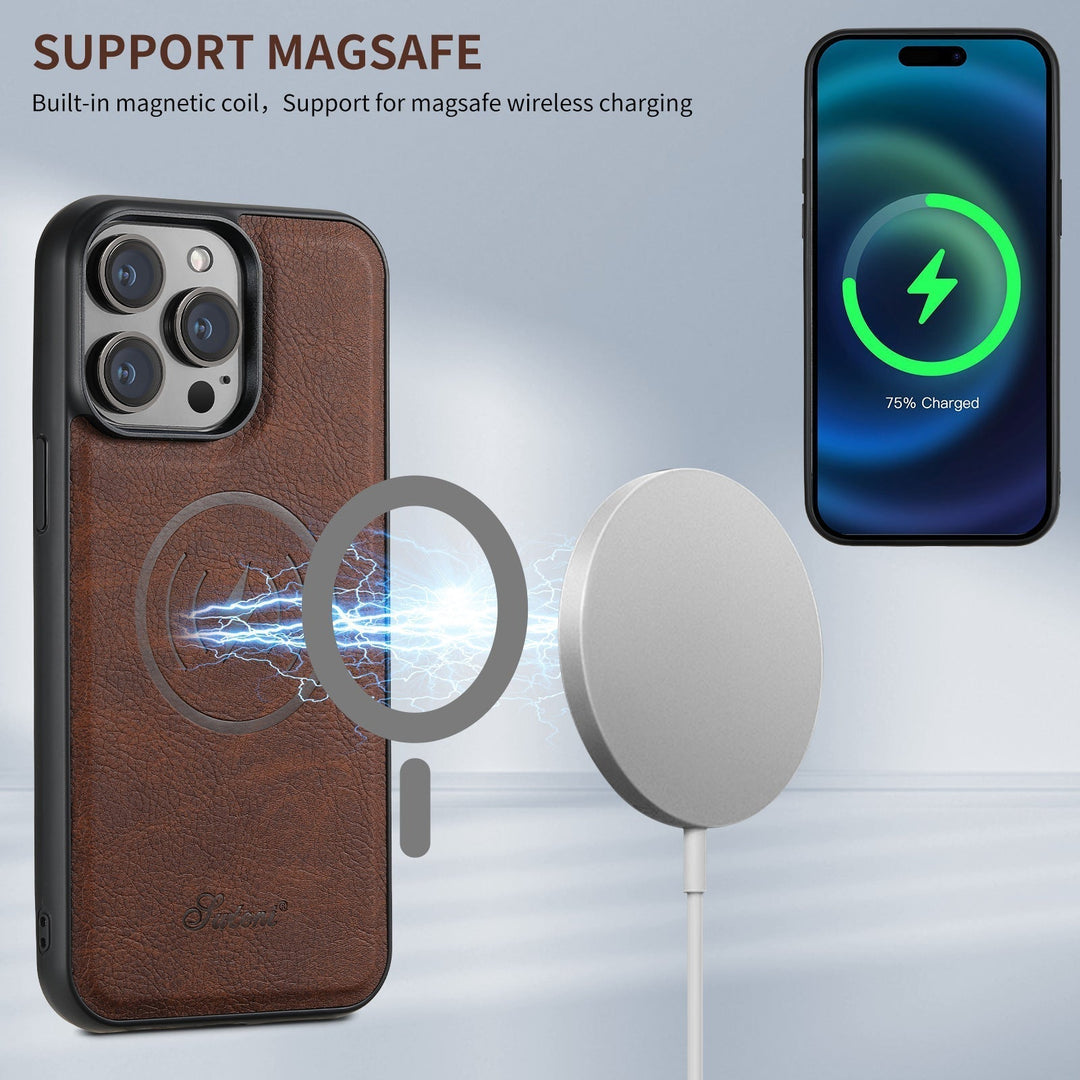 LuxLeather Case - Elegant Leather Phone Case with MagSafe Azura