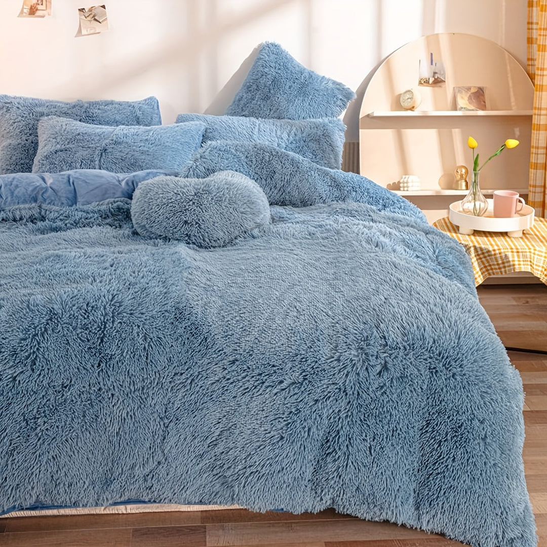 BowLift | Three-Piece Velvet Bedding Set with Velvet Finish