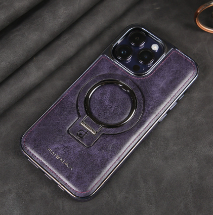 Azura | Luxury Leather Invisible Stand iPhone Case