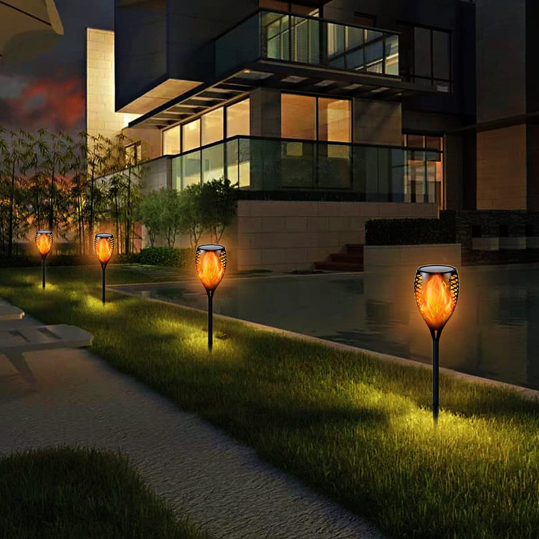 BowLift | Solar-Tiki-Torches | Solar-Torch Light with Flickering Flame