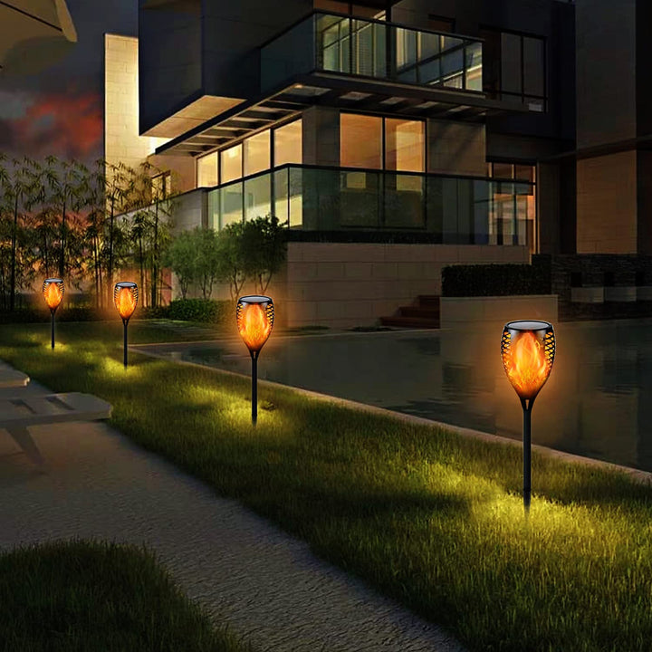 BowLift | Solar-Tiki-Torches | Solar-Torch Light with Flickering Flame
