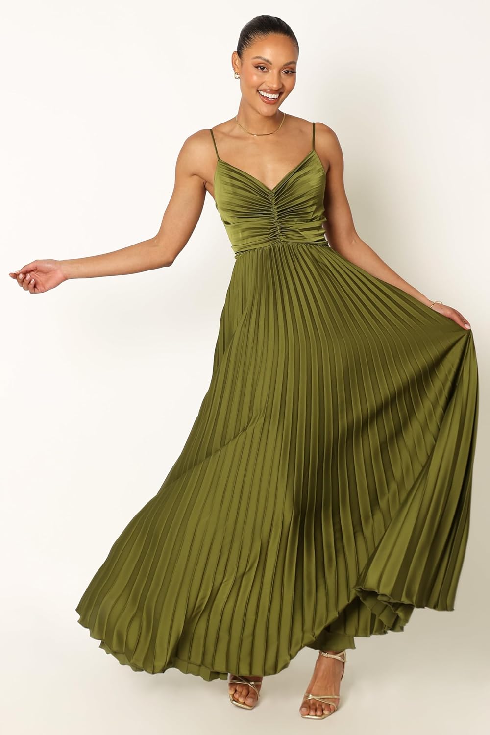 GRANT – FORMAL PLEATED MIDI DRESS