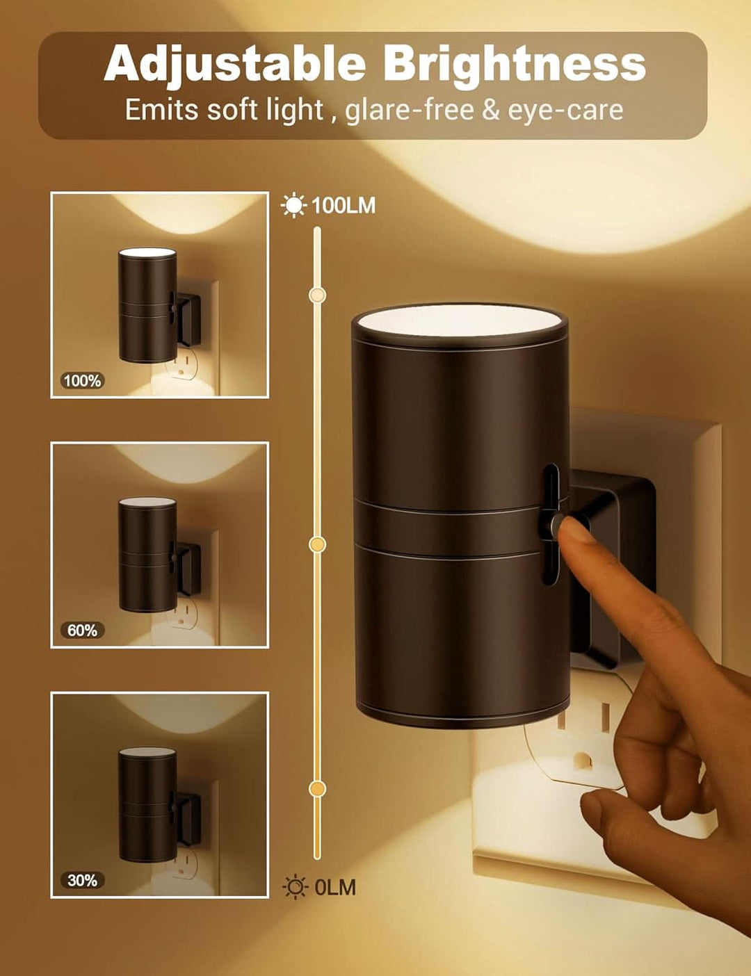 BowLift | NIGHTSENSE – LED night light with twilight sensor, glare-free & energy-efficient