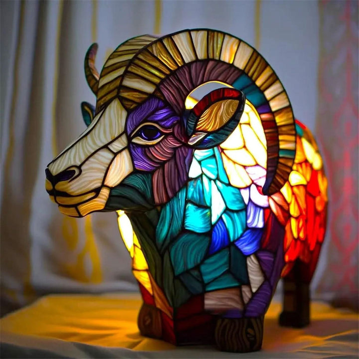 BowLift | LED Dog Table Lamp – Modern Resin Design
