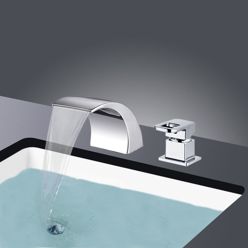Azura | Modern Brass Roman Bathtub Faucet Waterfall Spout Bathtub Faucet