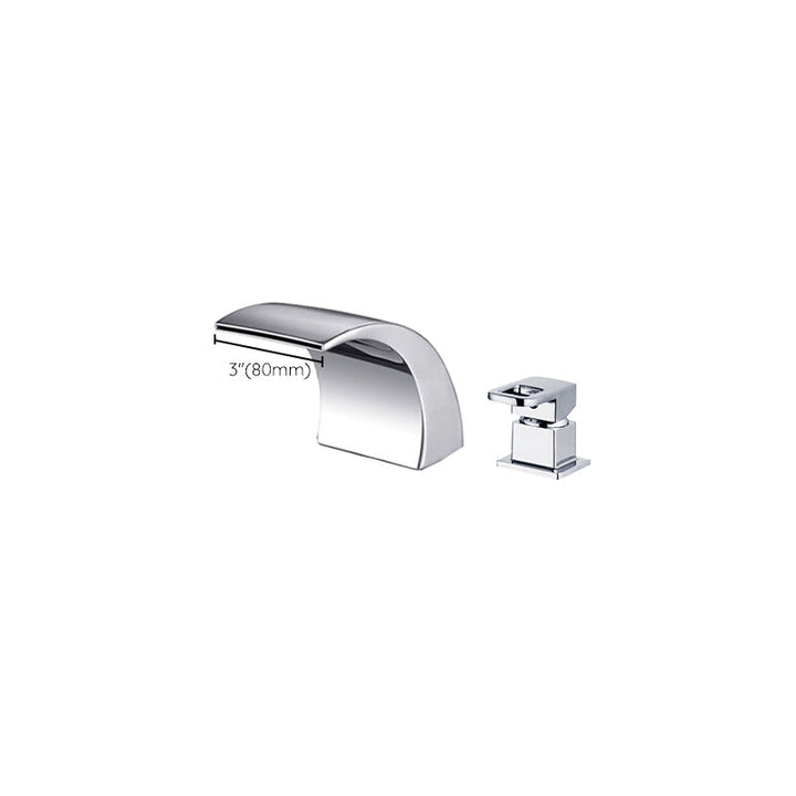 Azura | Modern Brass Roman Bathtub Faucet Waterfall Spout Bathtub Faucet