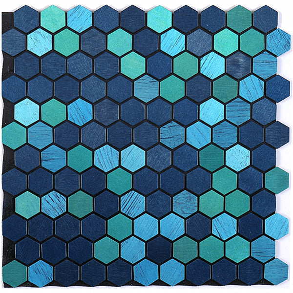 Azura | Modern Tile-Peel & Stick Metal Mosaic Tile Hexagon Peel & Stick Subway Tile