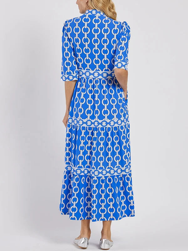 Juliette ~ Midi Dress with Chain Link Detail